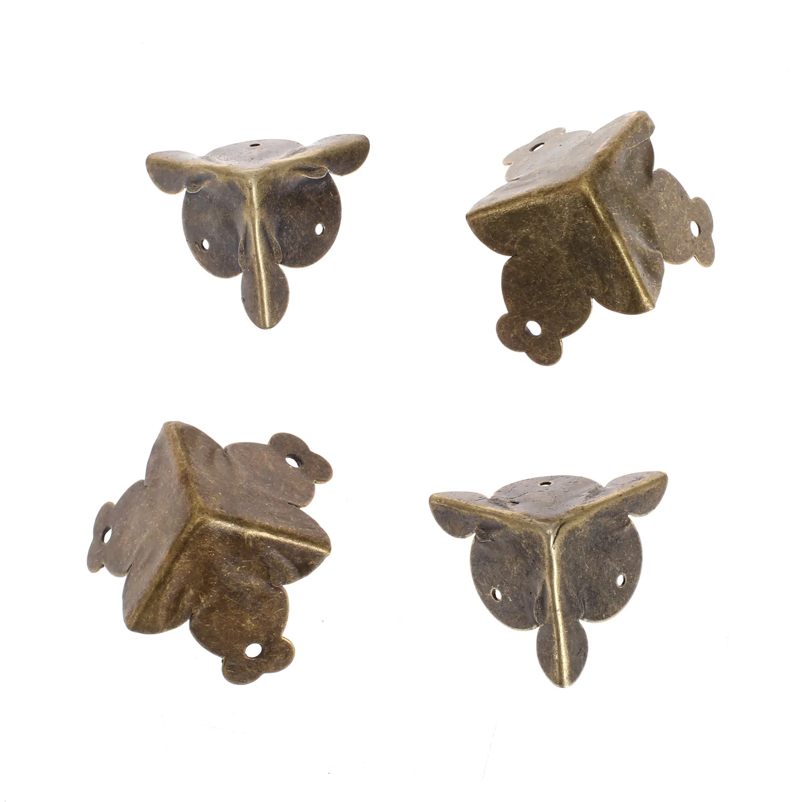 12 шт./лот железные антикварные бронзовые углы деревянная коробка защитные Ножки