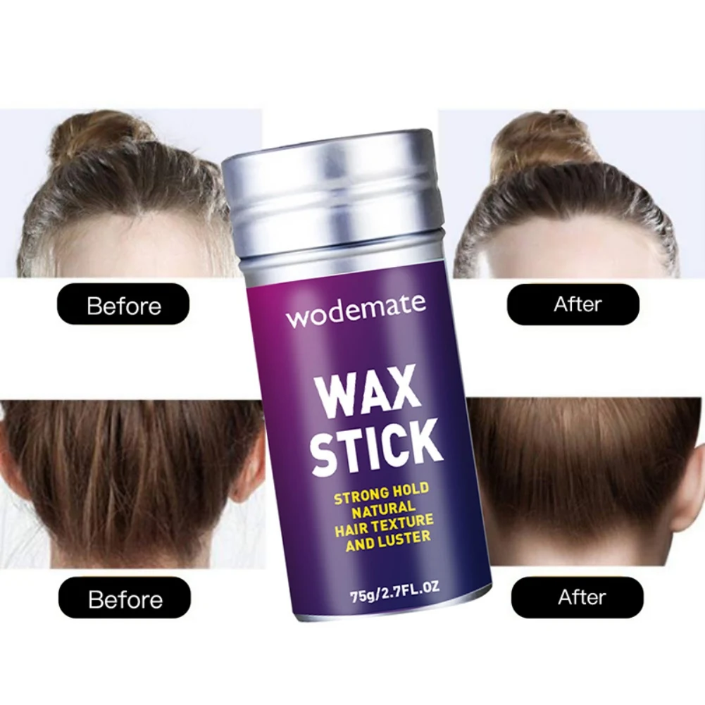 Hair Styling Wax Stick Dry Non-stick Natural Broken Non Greasy Tool 75g | Красота и здоровье