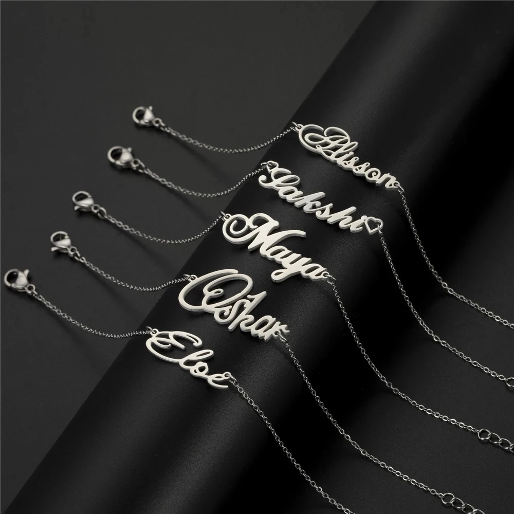 Sipuris Custom Name Bracelets With Crown For Women Girl Stainless Steel Customized Personalized Unique Bracelet Jewelry Children