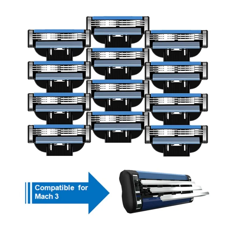 DDPGGL Furious 3 ручная Бритва для мужчин Сменное лезвие мытья тела Mach 4 шт./лот слоя