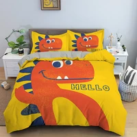 cartoon dinosaur duvet cover bedding twin kids boys girls bed set 23 pieces ancient animal comforter cover sets