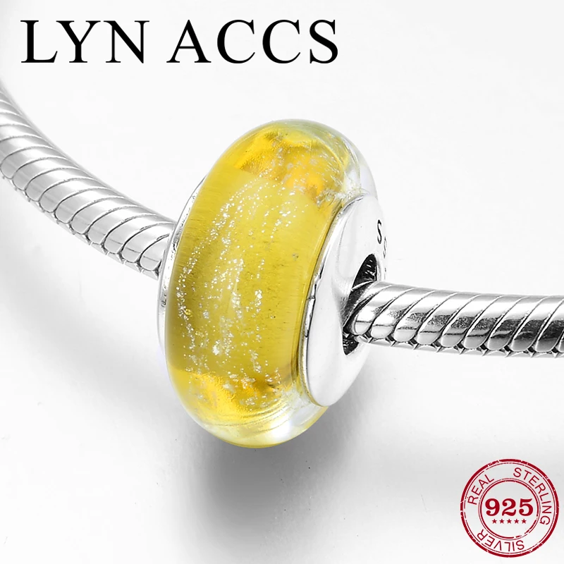 Новинка мерцающий самодельный браслет из серебра с прозрачными пузырьками