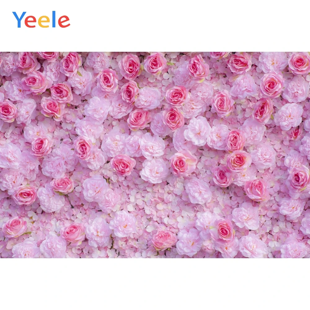 Фотофоны для свадебной вечеринки с розовыми розами на стену день рождения