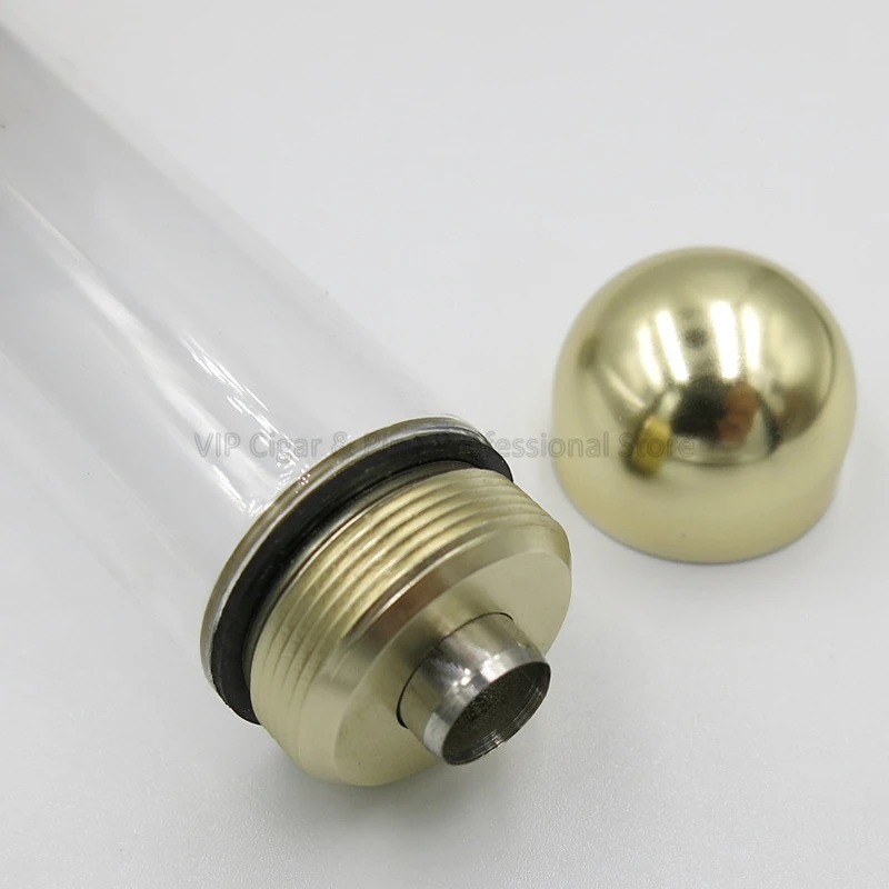 COHIBA Flexible Antihunting Cigar Tube Plastic Metal Box Travel Humidor Single Holder Jar Adjustable W/Gift | Дом и сад