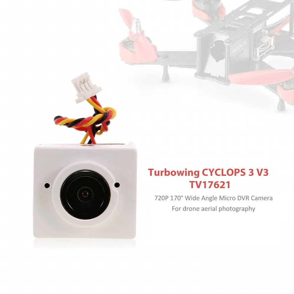 Широкоугольная Micro DVR hd камера CYCLOPS 3 V3 TV17621 720P 170 для дрона аэрофотосъемки|Детали и