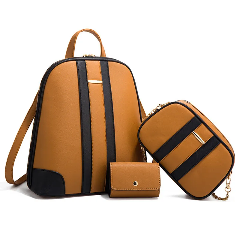 3 шт./компл. женский модный рюкзак высококачественные маленькие сумки через плечо