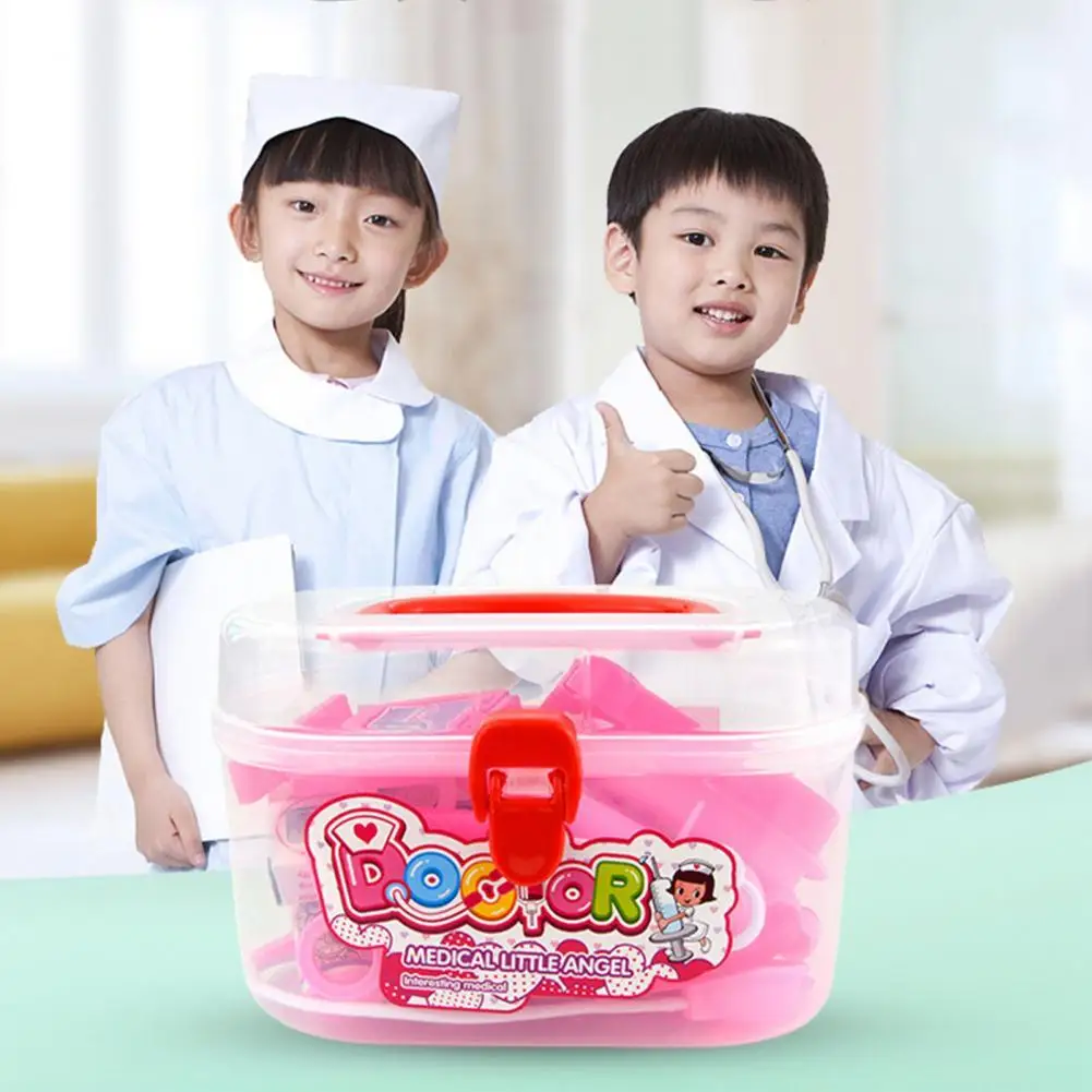 

16Pcs/Set Funny Doctor Toy Small Size Smooth Surface Miniature Doctor Kit Toy for Child Entertainment