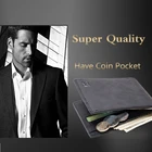 Лидер продаж, новинка, 1 шт., высококачественный модный роскошный мужской мини кошелек для деловых встреч, держатель для карт, мужской кошелек, сумка для монет, на молнии, подарок для мужчин, A985