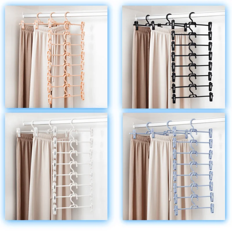 5 шт. регулируемый крючок для сушки брюк и юбки|Подставки хранения стеллажи| |