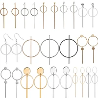double circle hoop earrings geometric 8 infinity knot bar stick dangle earrings drop statement ear jewelry for women girls