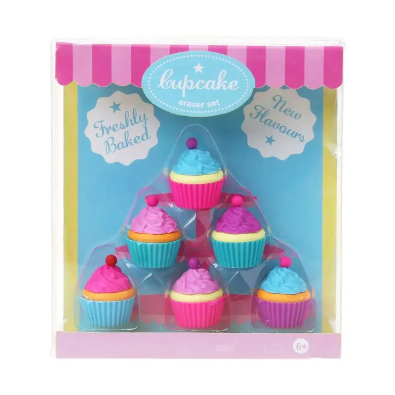 

4pcs/set Creative Flying Saucer Spaceship Shaped Rubber Pencil Eraser Kids G88D