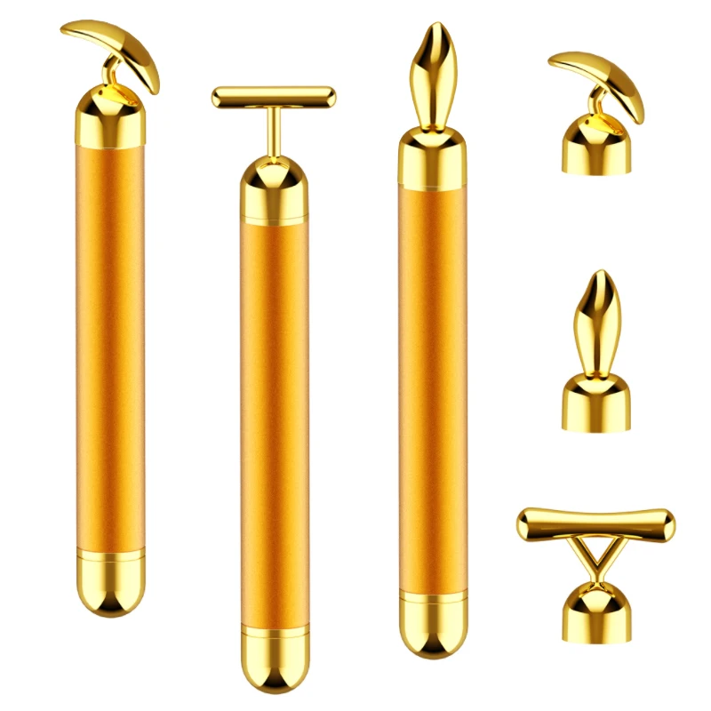 

Eye Massager Four-in-One Beauty Stick 24K Gold Stick Electric Face-lifting Apparatus Beauty Eye Apparatus Facial Beauty Tool