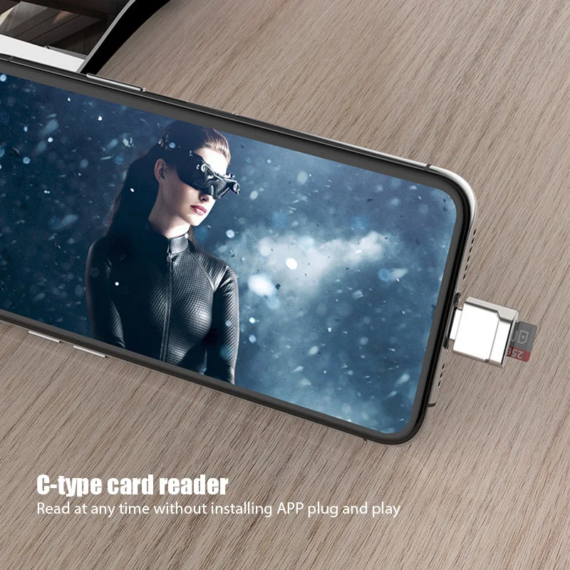 Новинка 3 1 USB Type C адаптер для Micro-SD TF OTG кардридер мини смарт-кардридер ноутбука