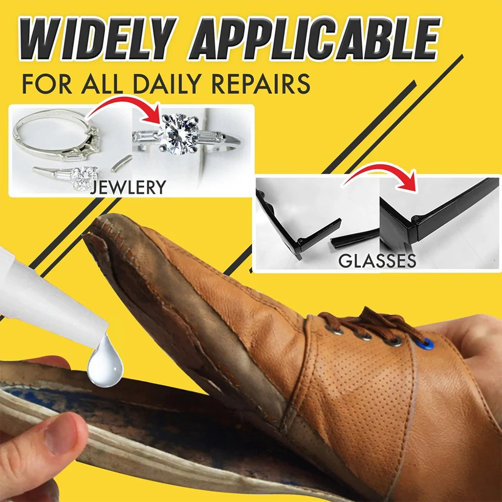 

Quick Dry Office Home Traceless Super Glue Waterproof Long Lasting All Purpose Adhesive Transparent Portable Repair Bond Tools