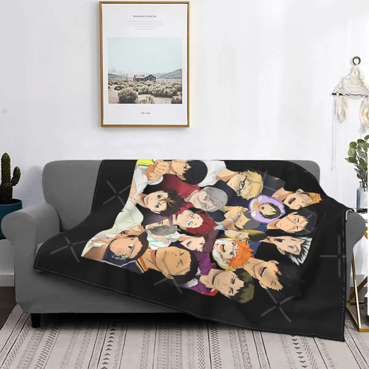 Haikyuu 2 Blanket Bedspread Bed Plaid Blankets Bed Blanket Muslin Blanket Receiving Blankets