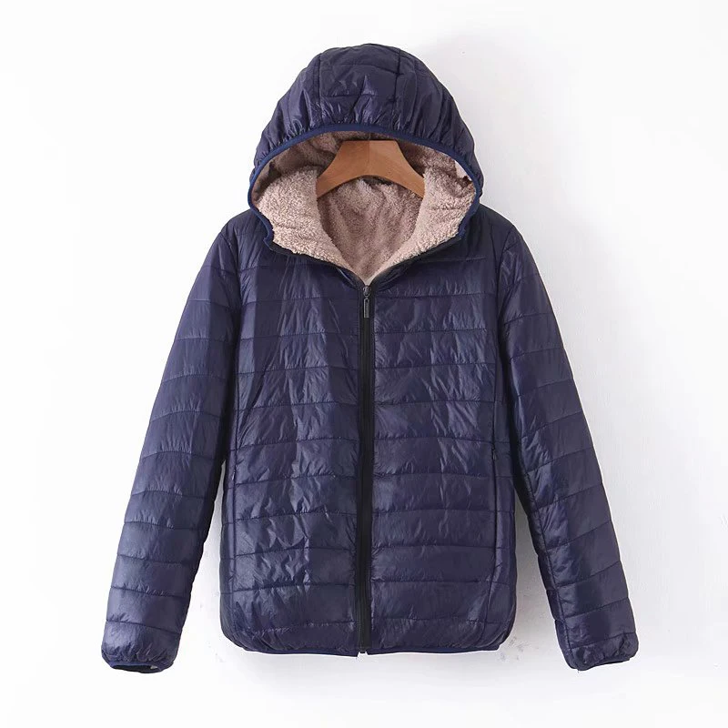 2019 Осенняя теплая Толстая парка с капюшоном и длинными рукавами на молнии