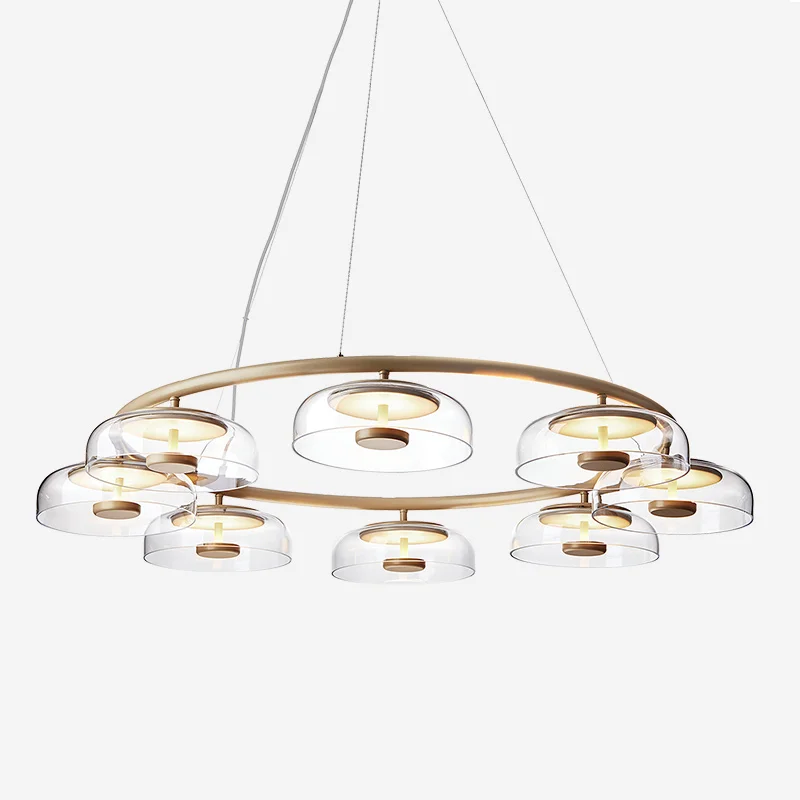 

artfan chandelier ceiling lamp dining room living room Morden designer city luxury all copper bright