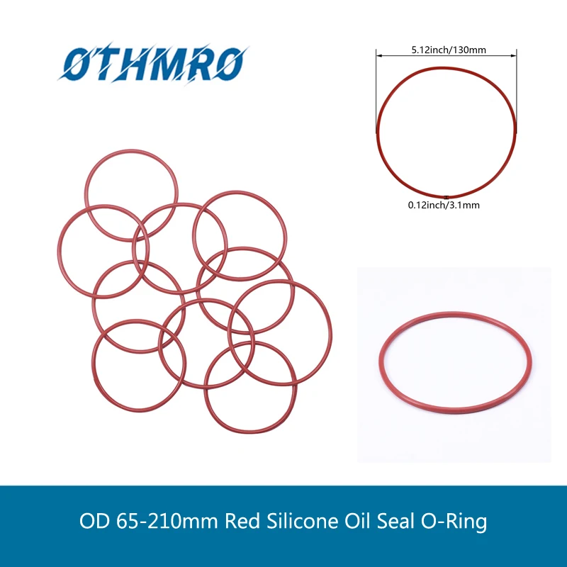 

Уплотнительное кольцо из силикона CS 210 мм, наружный диаметр 65-3,1 мм, 1/10 шт.