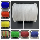 10 ярдовлот 0,5 мм нейлоновый шнур нить китайский узел макраме шнур браслет плетеная нить DIY кисточки вышивка бисером для Шамбала веревка