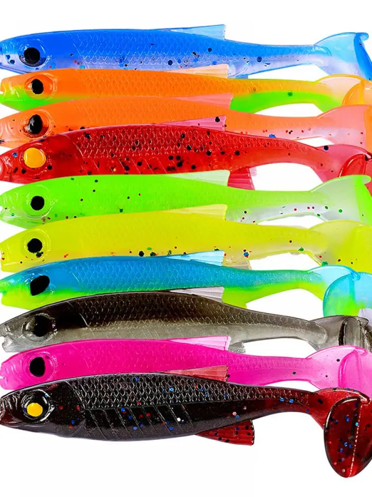 

7cm / 2.5g New Color Luya Fake Bait fishing Lure Tail Soft Fish