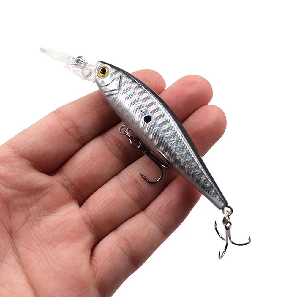 

1 шт. приманки в форме гольяна, жесткая морская наживка, искусственная рыба 3D, спиннинговая снасть, 10,5 см, 9,5 г