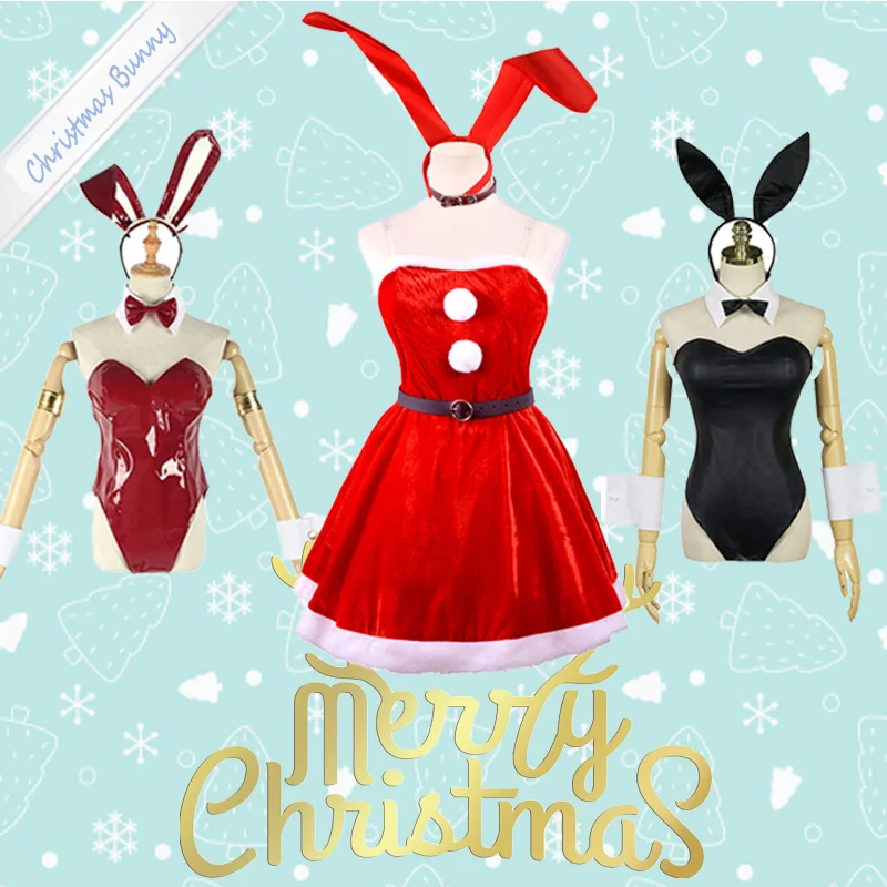 

Аниме зайчик девушка дневная для девушек сексуальный милый кролик Рождество Sakurajima Mai Strelizia ZERO две женщины