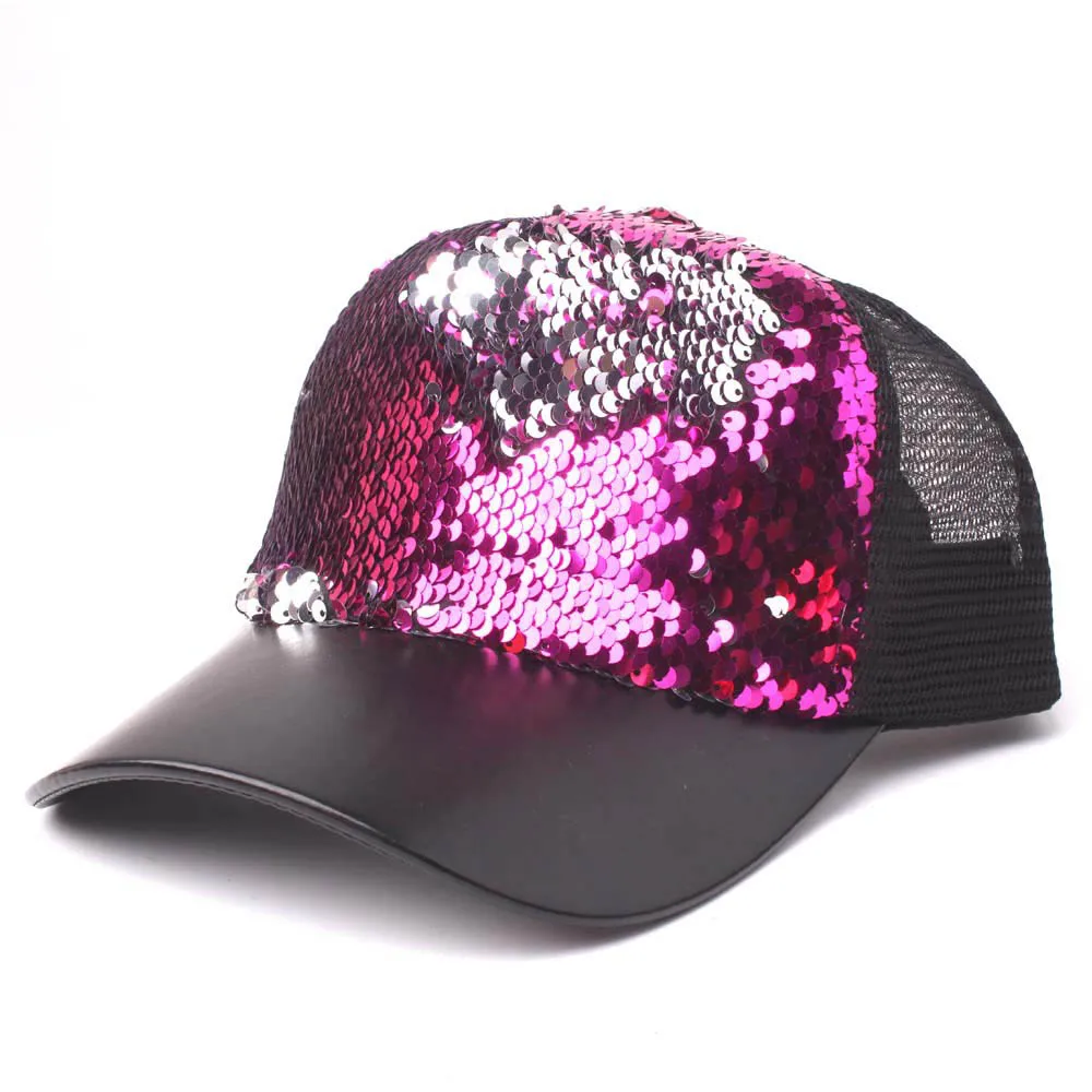 Unisex Men and women sequins stitching cap baseball net new winter fashion | Baseball Caps