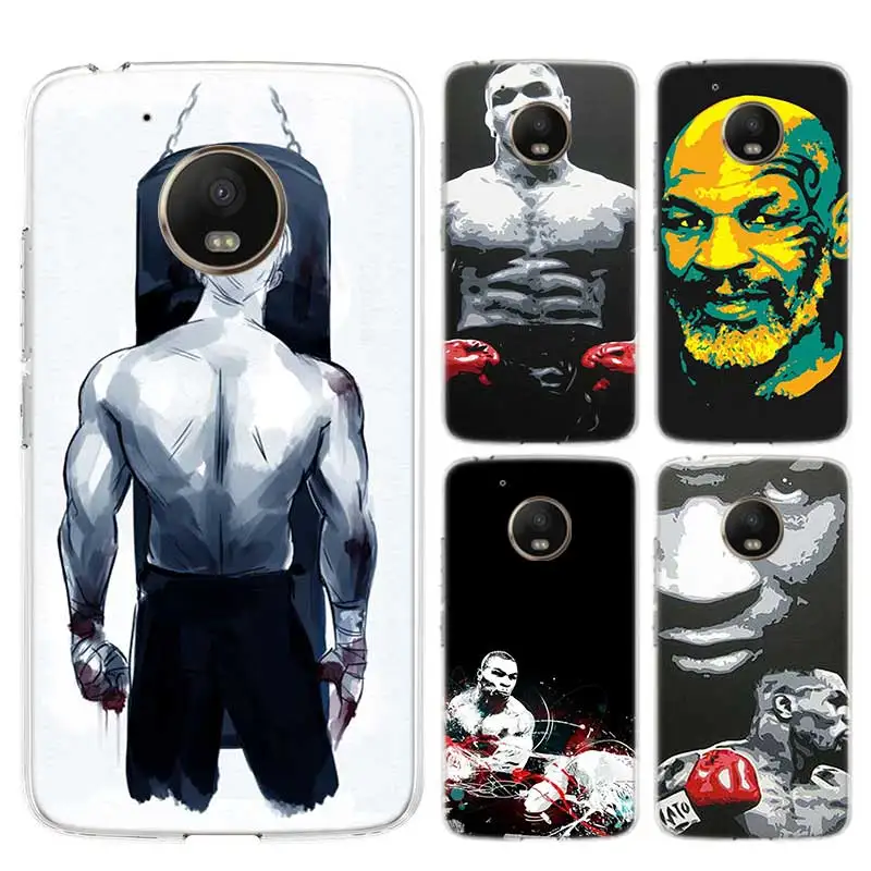 

Mike Tyson Boxer Case For Motorola G7 G9 G8 Power Soft TPU Cover Moto G6 Play G5S G5 E5 E6 Plus Coque Shell