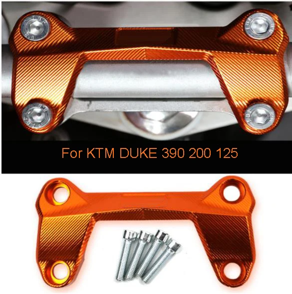 Алюминиевые подъемники для Руля Мотоцикла DUKE 390 CNC верхняя крышка зажим подходит
