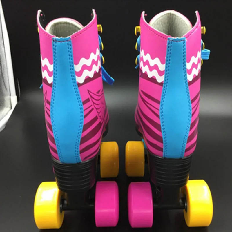 Детские двухрядные коньки для фигурного катания роликовые унисекс детские