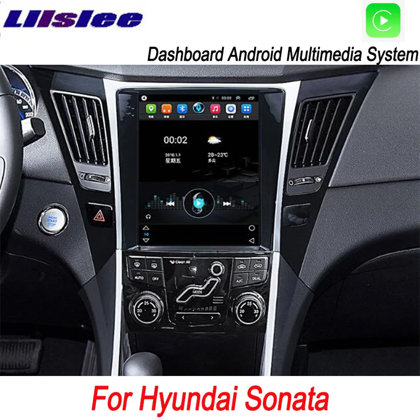 Liislee 2 din Android для Hyundai Sonata большой экран Автомобильный мультимедийный плеер GPS
