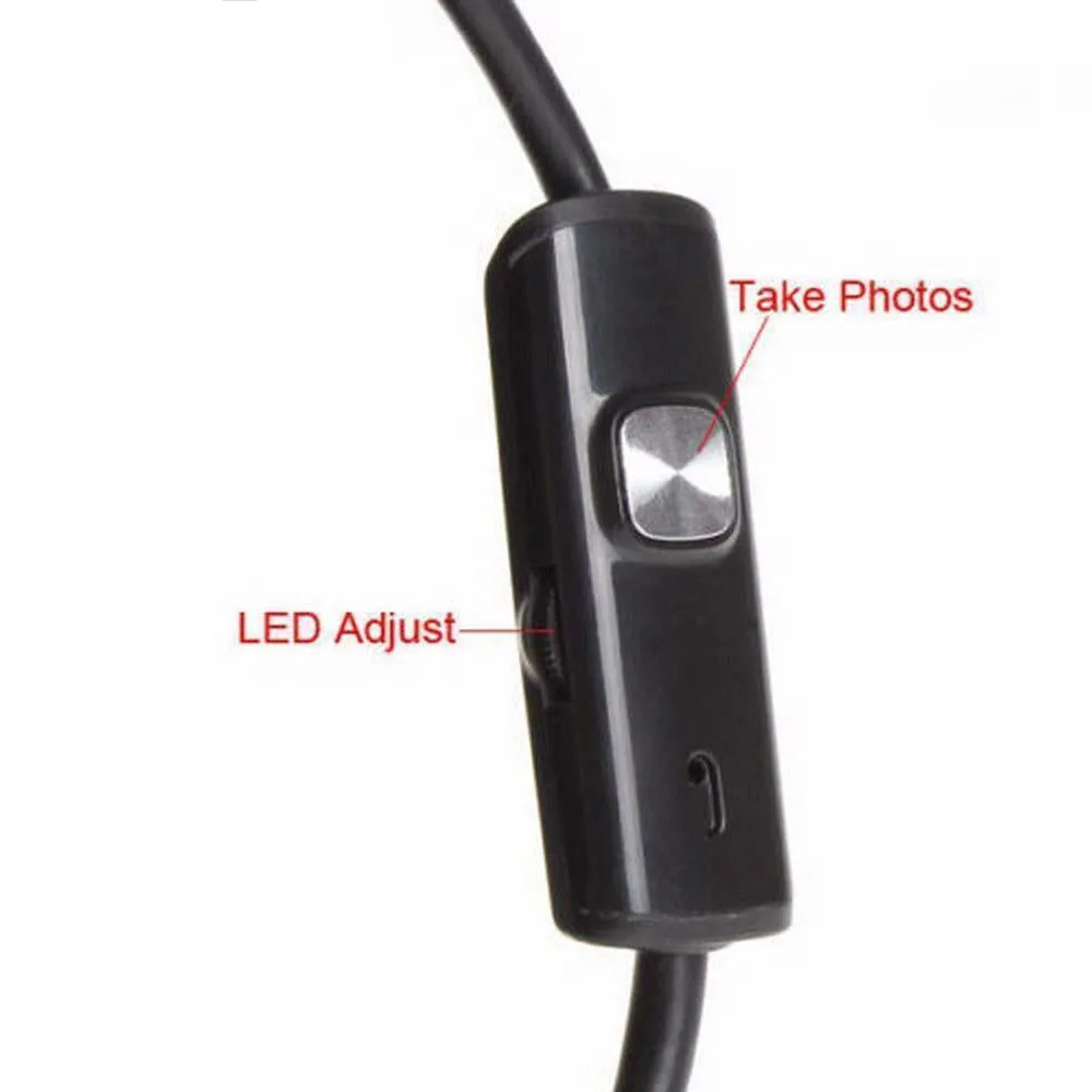 Высокое качество 7 мм Полужесткий USB эндоскоп IP67 водонепроницаемая змеевидная