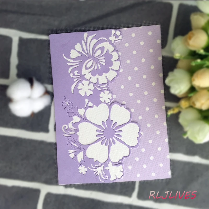 Металлические Вырубные штампы с кружевными цветами трафареты для рукоделия