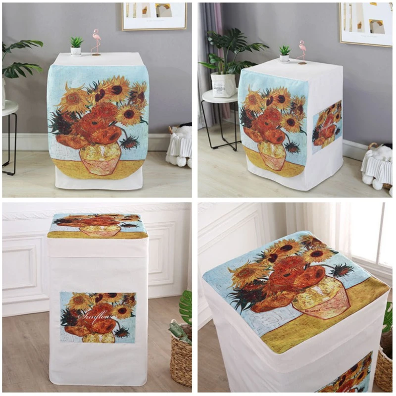 Водонепроницаемый льняной пылезащитный чехол для дома|Чехлы стиральной машины| |