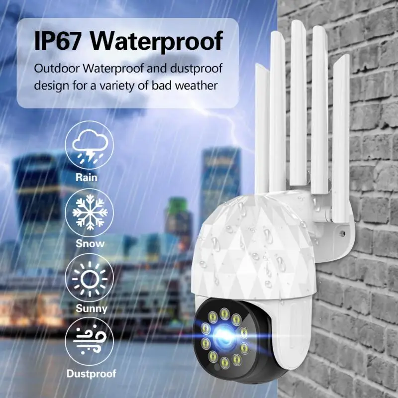 Pаспродажа Наружная PTZ-камера видеонаблюдения с ИК-подсветкой, 1080P