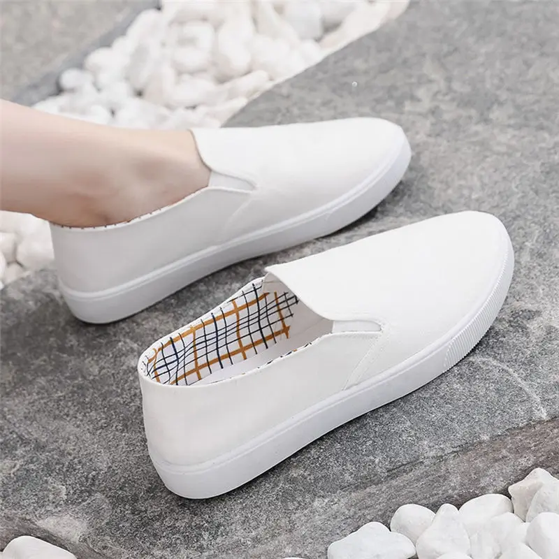 Women Casual Boat Shoes Ladies Slip On Ballet Flats Comfy Mother Canvas Loafers Zapatos Mujer Walking Footwear 2021 New Style