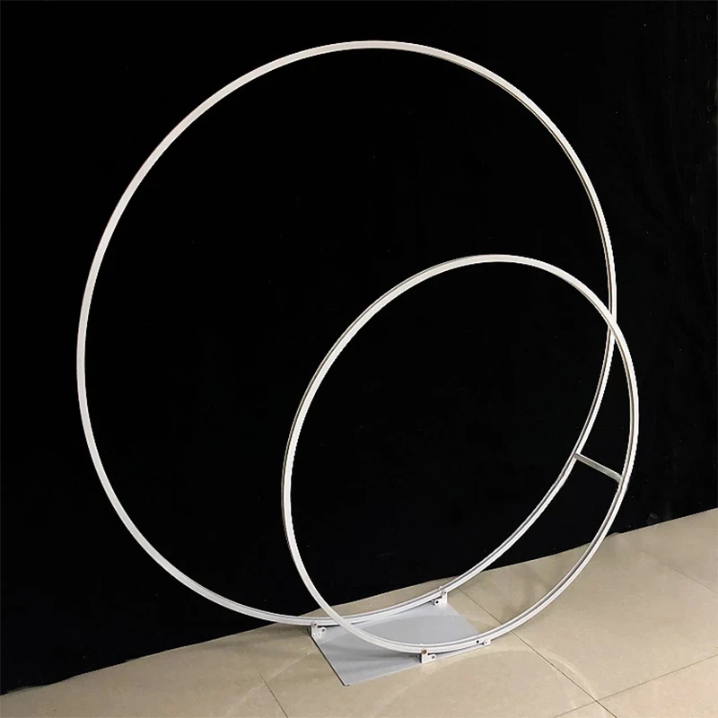 Новинка 2021 двойной круг свадебная АРКА металлический круглый наружный свадебный