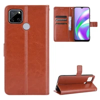 realme c12 case oppo realme c12 wallet flip style glossy skin pu leather back cover for oppo realme c12 c 12 phone cases
