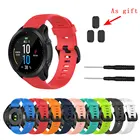 Ремешок для часов 22 мм + искусственное покрытие для Garmin Forerunner 935 945, ремешок для смарт-часов, Противопыльный силиконовый браслет Fenix 5 6 5 Plus Pro
