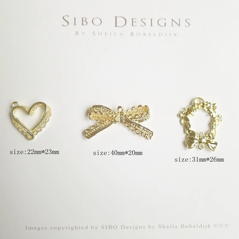 Diy ювелирные аксессуары ручной работы металлические геометрические бабочки узел