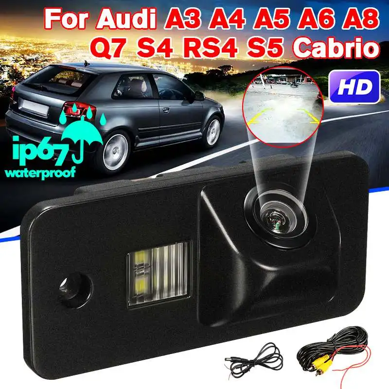 

Автомобильная камера заднего вида CCD HD для Audi A3 A4 A6 A8 Q5 Q7 A6L RS4S5