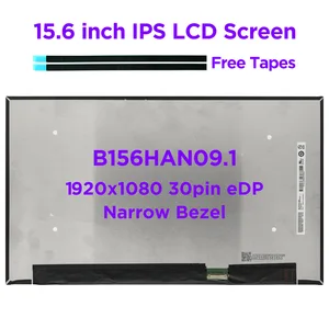 15 6 ips laptop lcd screen b156han09 1 fit nv156fhm n4t nv156fhm n4h n156hca e5a e5b led matrix panel fhd1920x1080 30pin edp free global shipping