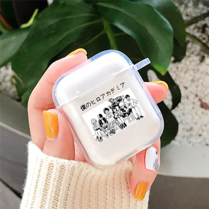 Чехол для наушников Airpods 2 1 чехол беспроводных с милыми персонажами моя геройская