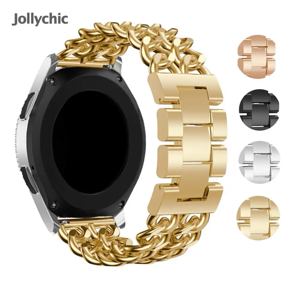 

Stainless steel strap for Samsung Galaxy gear s3 denim chain steel for huami pace huawei gt honor watch Magic strap