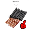 Детали для соединения из углеродного волокна, медная трубка и термоусадочные рукава, каждая из 20 элементов