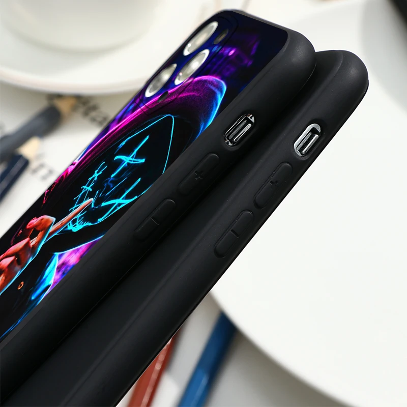 

Halloween scary face V-shaped mask Fundas For iPhone 11 Pro Max 12 mini Pro XS Max XR 5 5S SE 2 SE 2020 6S 7 8 Plus X Case Cover