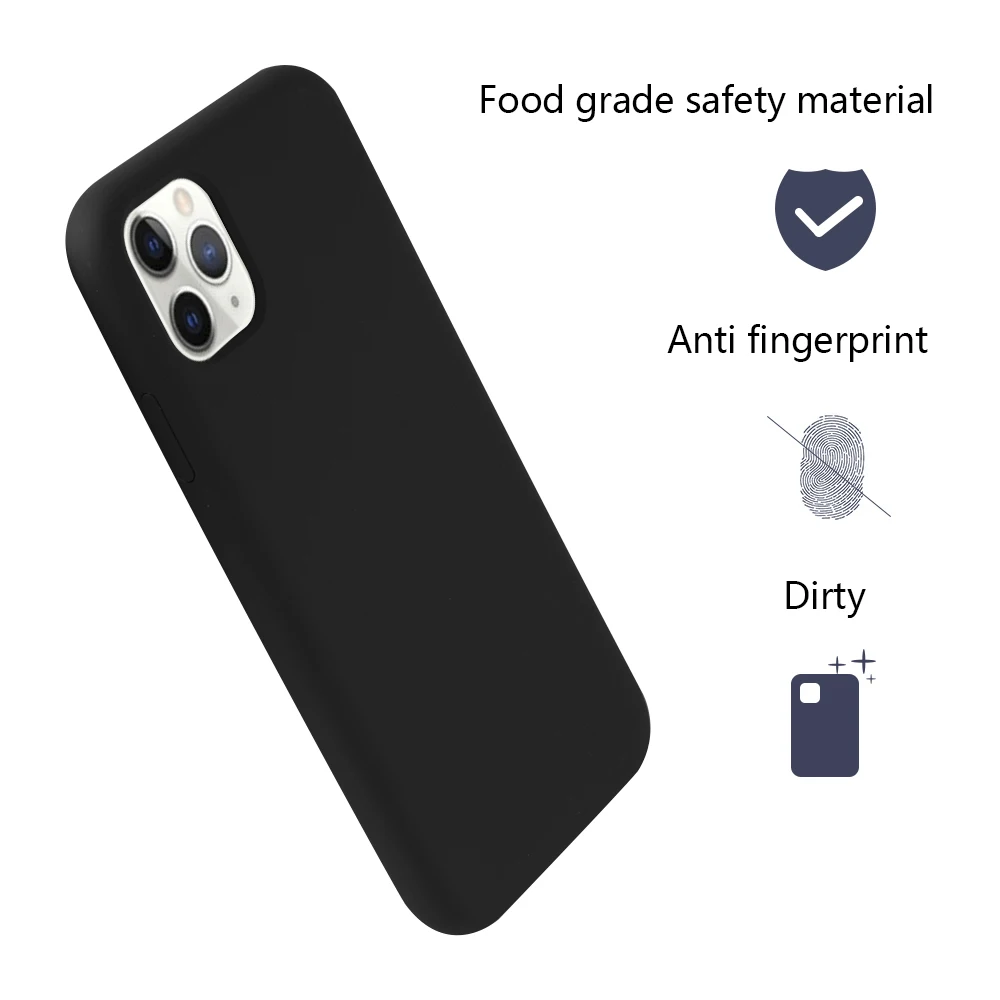 For Iphone 11 Pro Max Case 2019 Mobile Phone liquid Silicone Protective Cover Shell 1pc |