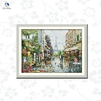 joy sunday scenery embroidery cross stitch kit11ct14ct printed counted thread fabric stamped handmade needlework home decoration