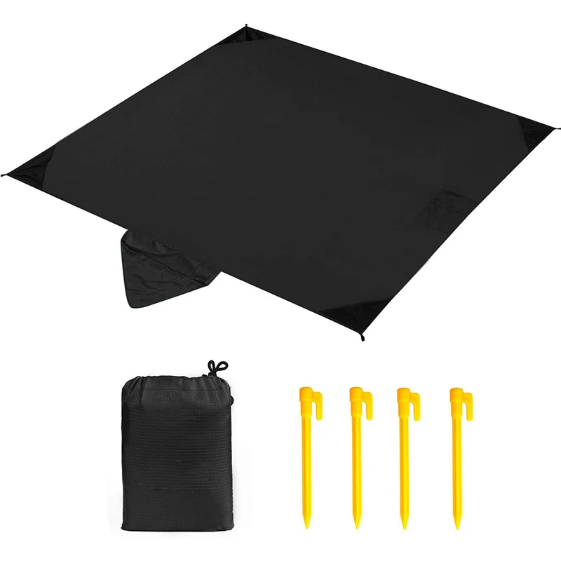 

Picnic Blanket, Portable Lightweight Waterproof Sandproof Pocket Beach Blanket for Outdoor Travel Camping Hiking Activities