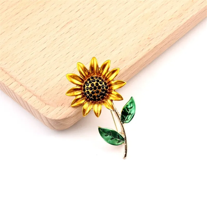 1 шт. винтажные металлические броши в виде подсолнуха | Украшения и аксессуары